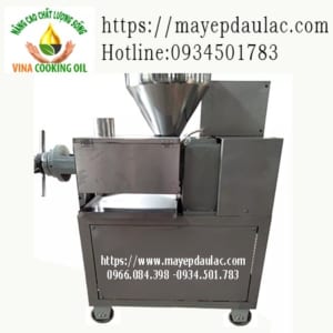 Máy ép dầu kinh doanh TQ02 ép 40-60kg/giờ may ep dau kinh doanh 15 25 v kg
