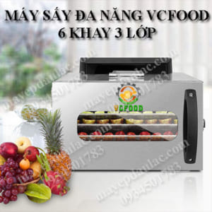 Máy sấy nông sản đa năng 6 khay inox may say thuc pham hoa qua dang 6 khay 3