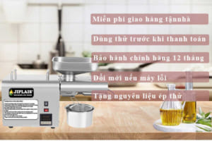 Máy ép dầu JIPLAIS TLI888A công suất ép từ 5-7,5 kg/giờ bảo hành máy ép dầu jiplais