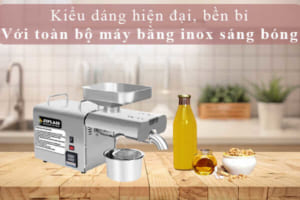 Máy ép dầu JIPLAIS TLI888A công suất ép từ 5-7,5 kg/giờ toàn bộ máy ép dầu jiplais tli888 bằng inox